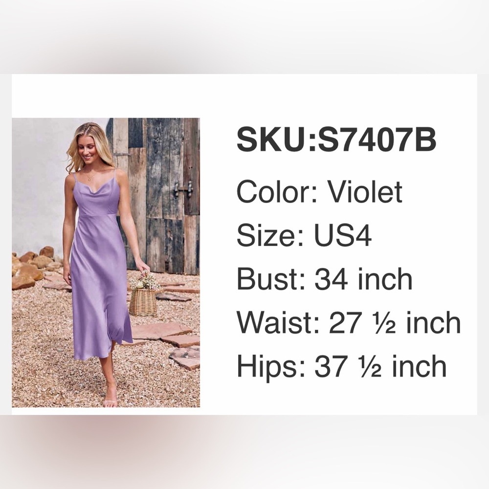 Violet Spring Dress - Picture 5 of 5